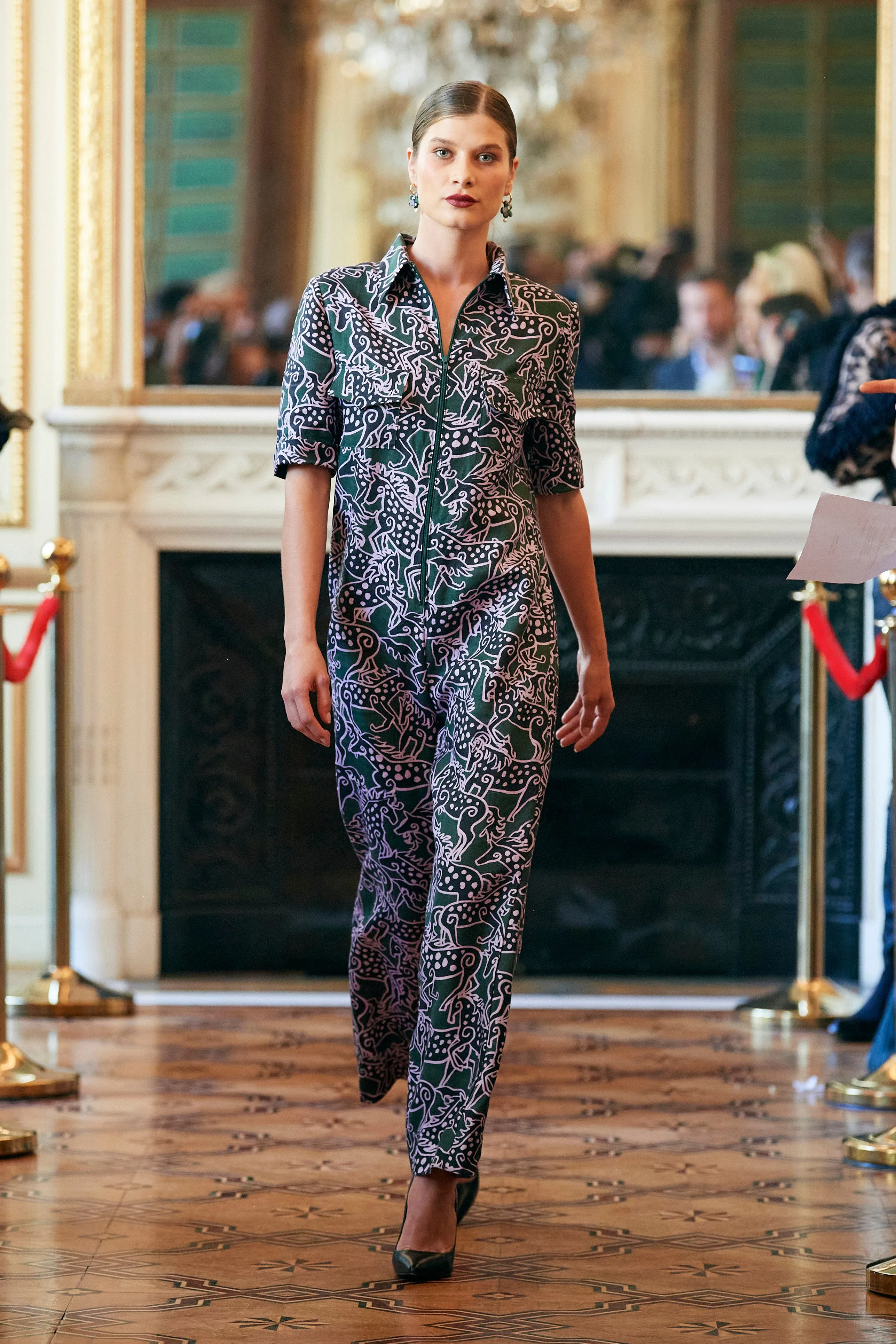 Green Horse Linen Boiler Suit