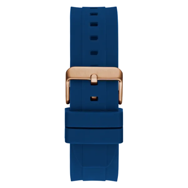 Guess Empire Blue Silicone Strap Lime Green Dial Quartz Watch for Gents - GW0583G3