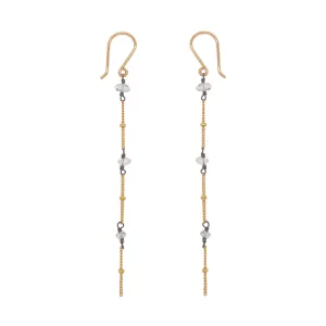Herkimer Chain Earring