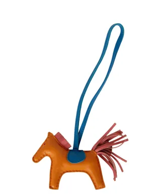 Hermes Orange PM Horse Bag Charm
