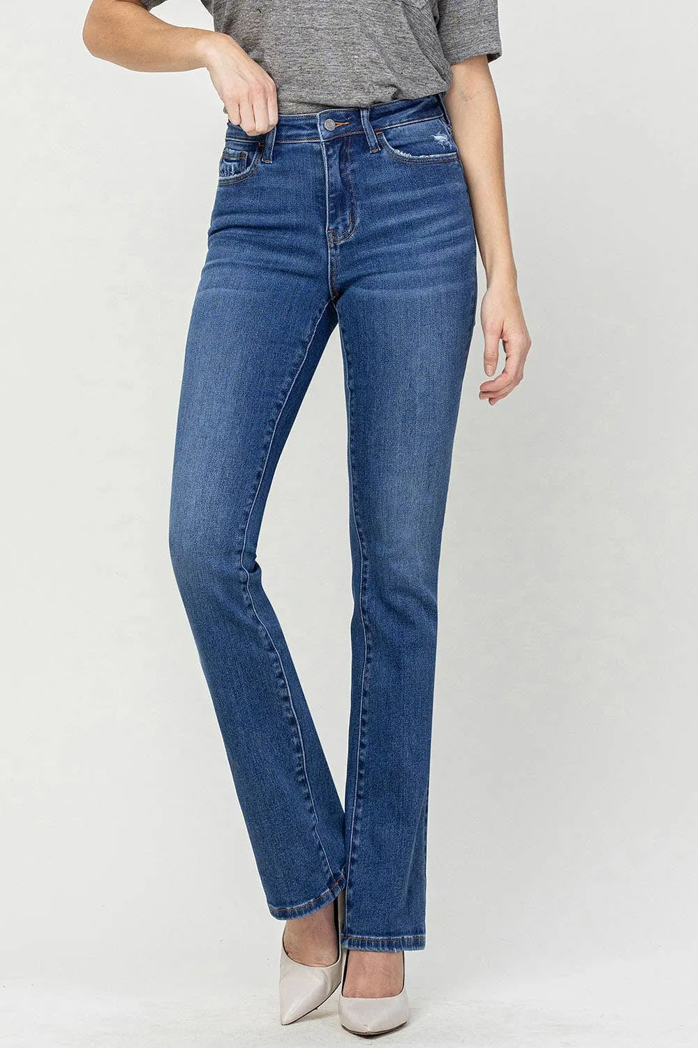 HIGH RISE BOOTCUT JEANS V3205: SHINING / 26