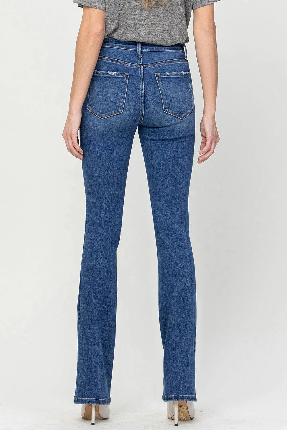 HIGH RISE BOOTCUT JEANS V3205: SHINING / 26