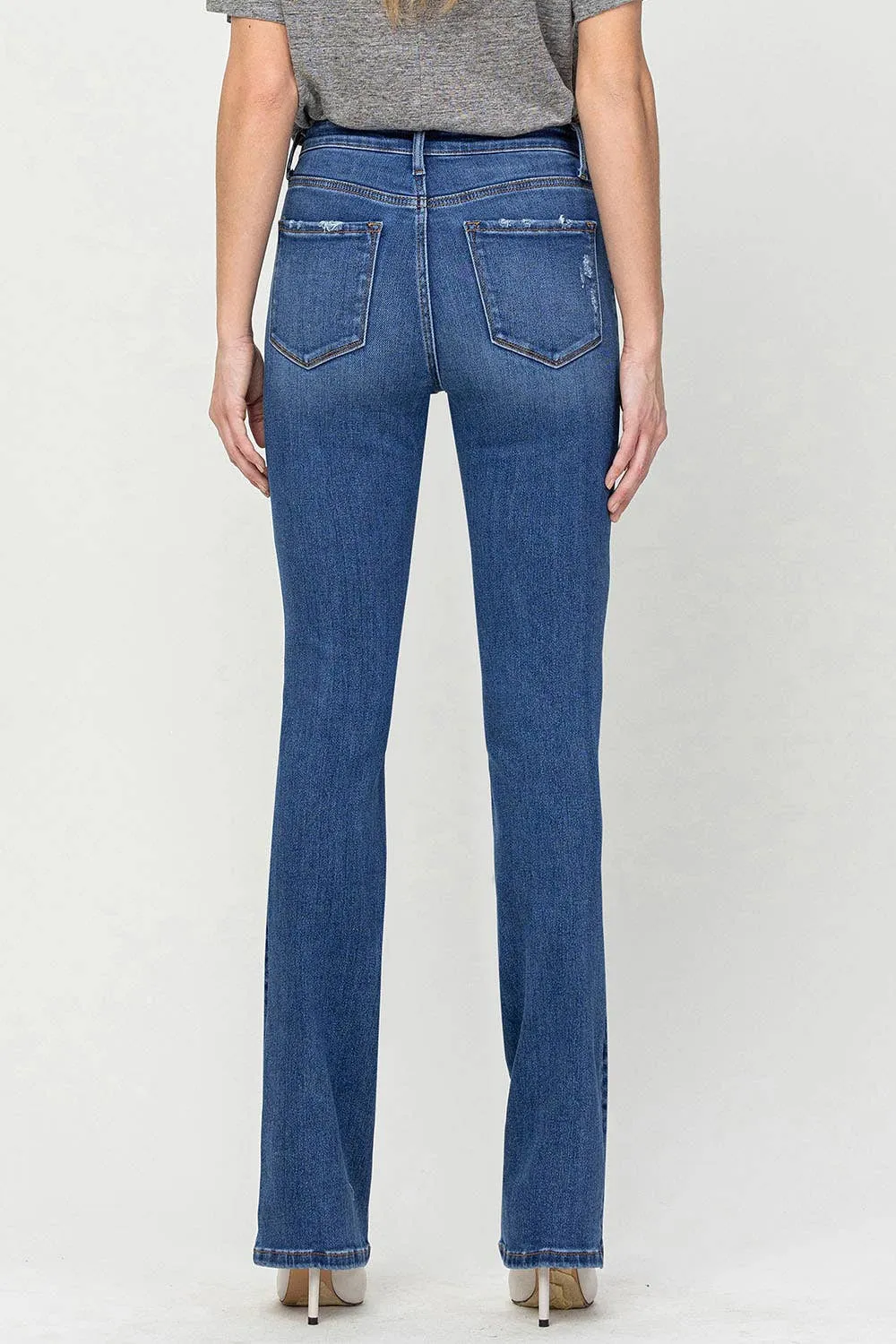 HIGH RISE BOOTCUT JEANS V3205: SHINING / 26