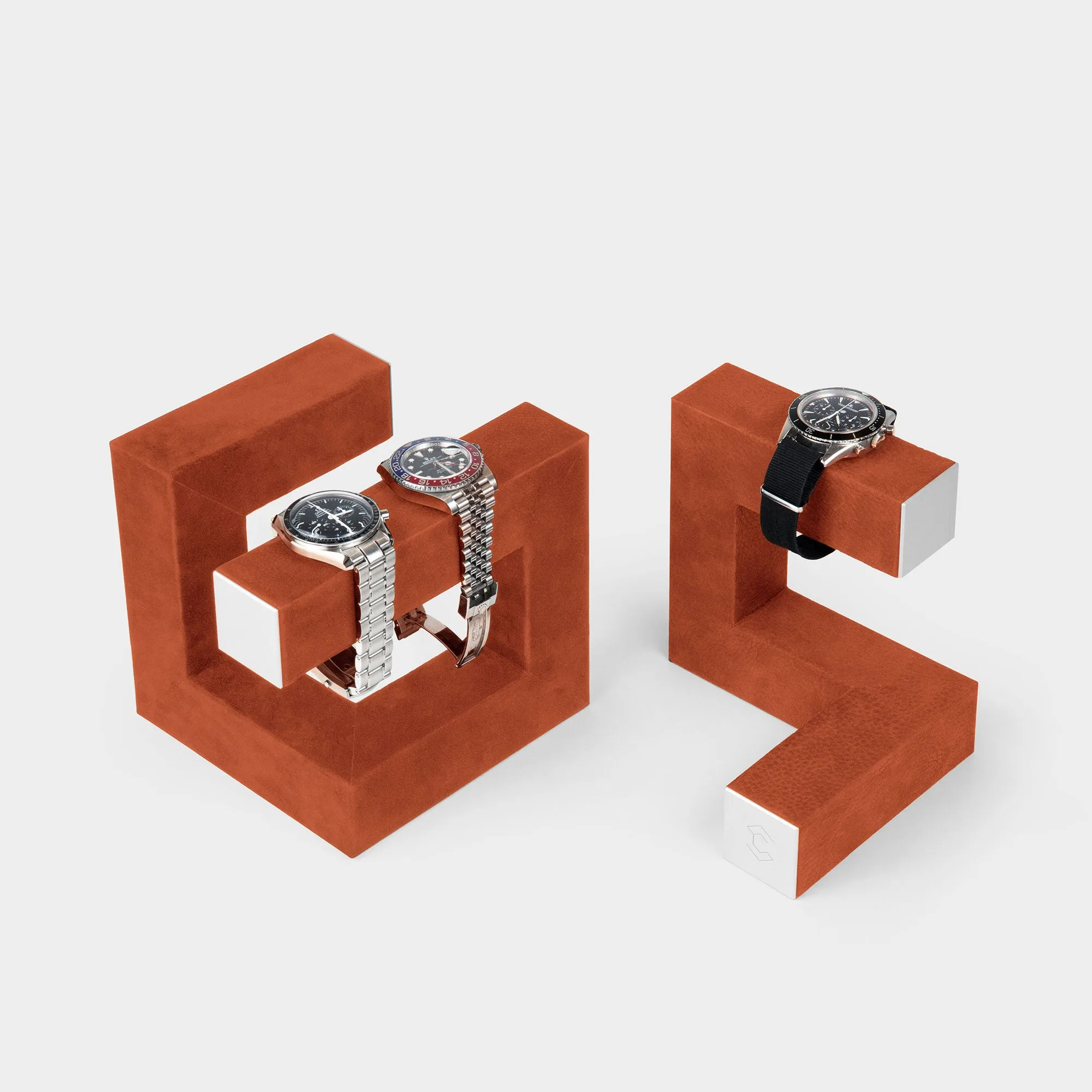 HUDSON DUO WATCH STAND - PIMENTO / GREY