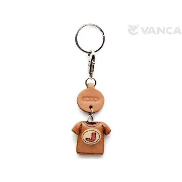 J(Red) Japanese Leather Keychains T-shirt