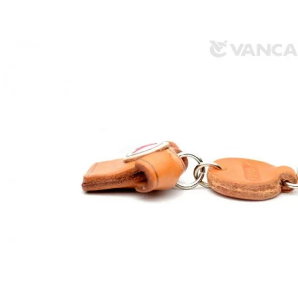 J(Red) Japanese Leather Keychains T-shirt