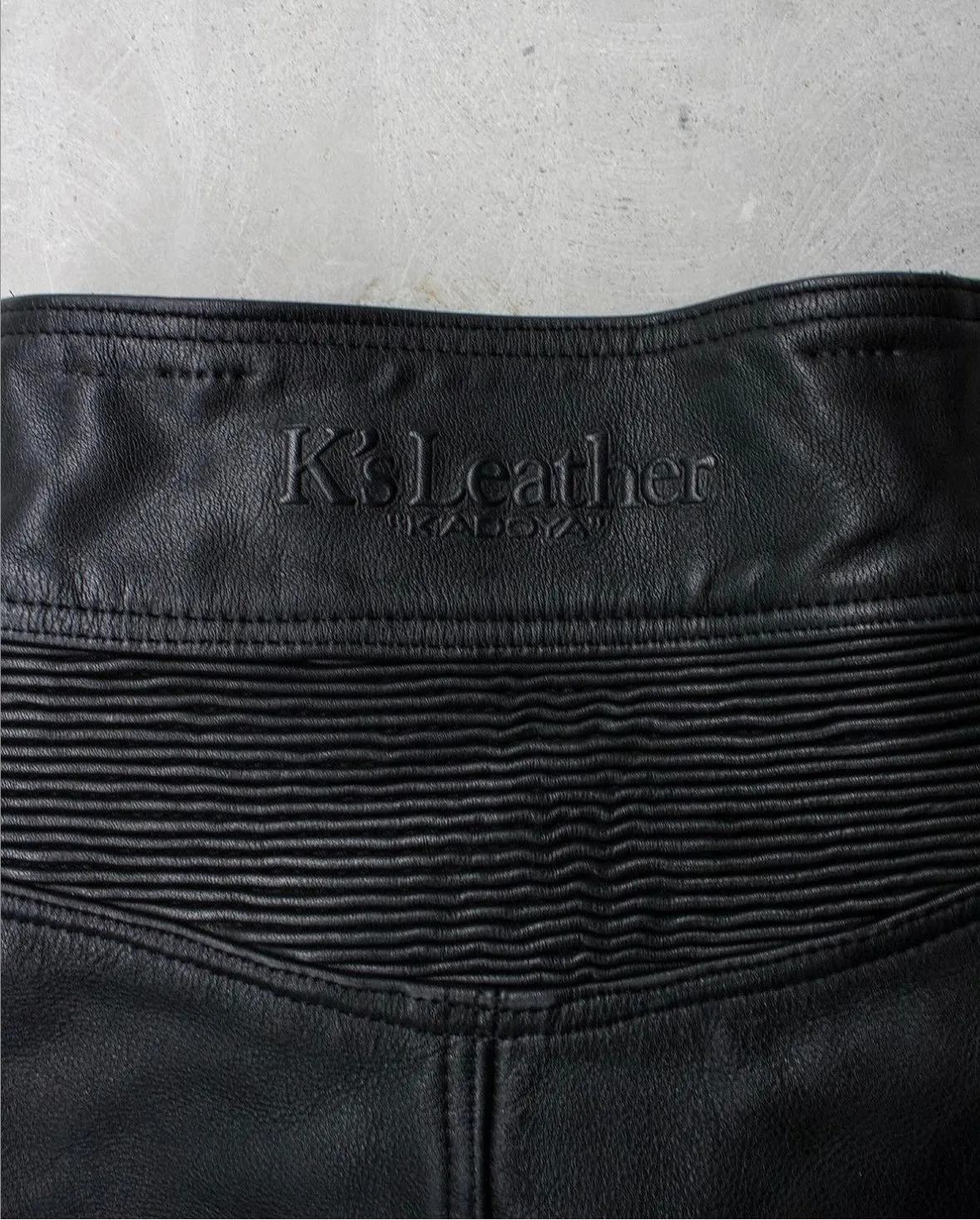 KADOYA K’s Leather 00s Goatskin Padded Motorcycle Pants