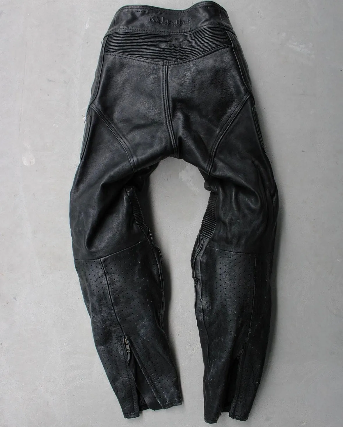 KADOYA K’s Leather 00s Goatskin Padded Motorcycle Pants