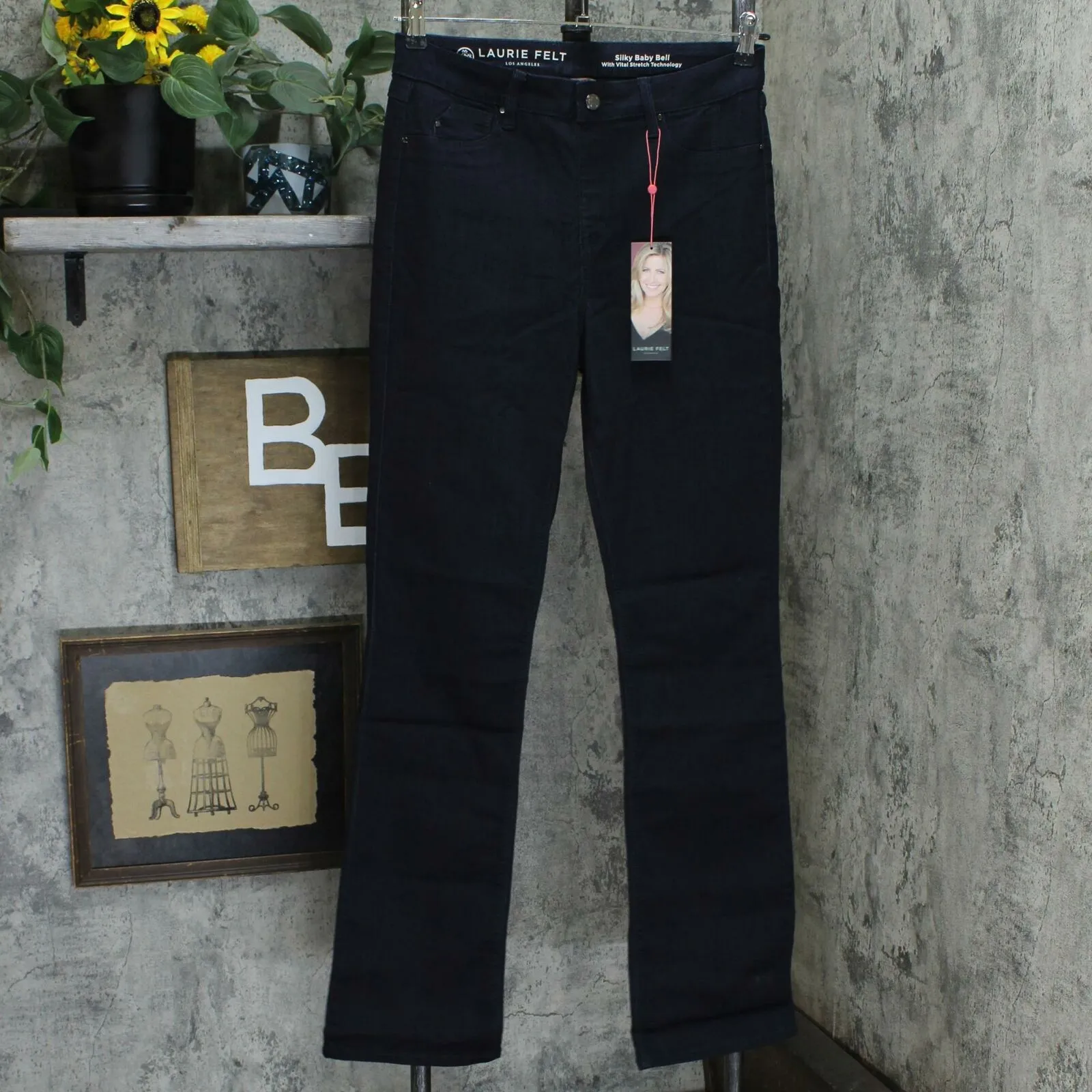 Laurie Felt Women's Tall Silky Denim Pull On Baby Bell Jeans