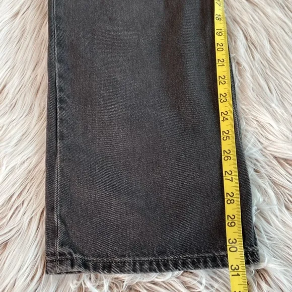 Levi's Low Pro Straight Leg Jeans Washed Black Womens Size 31