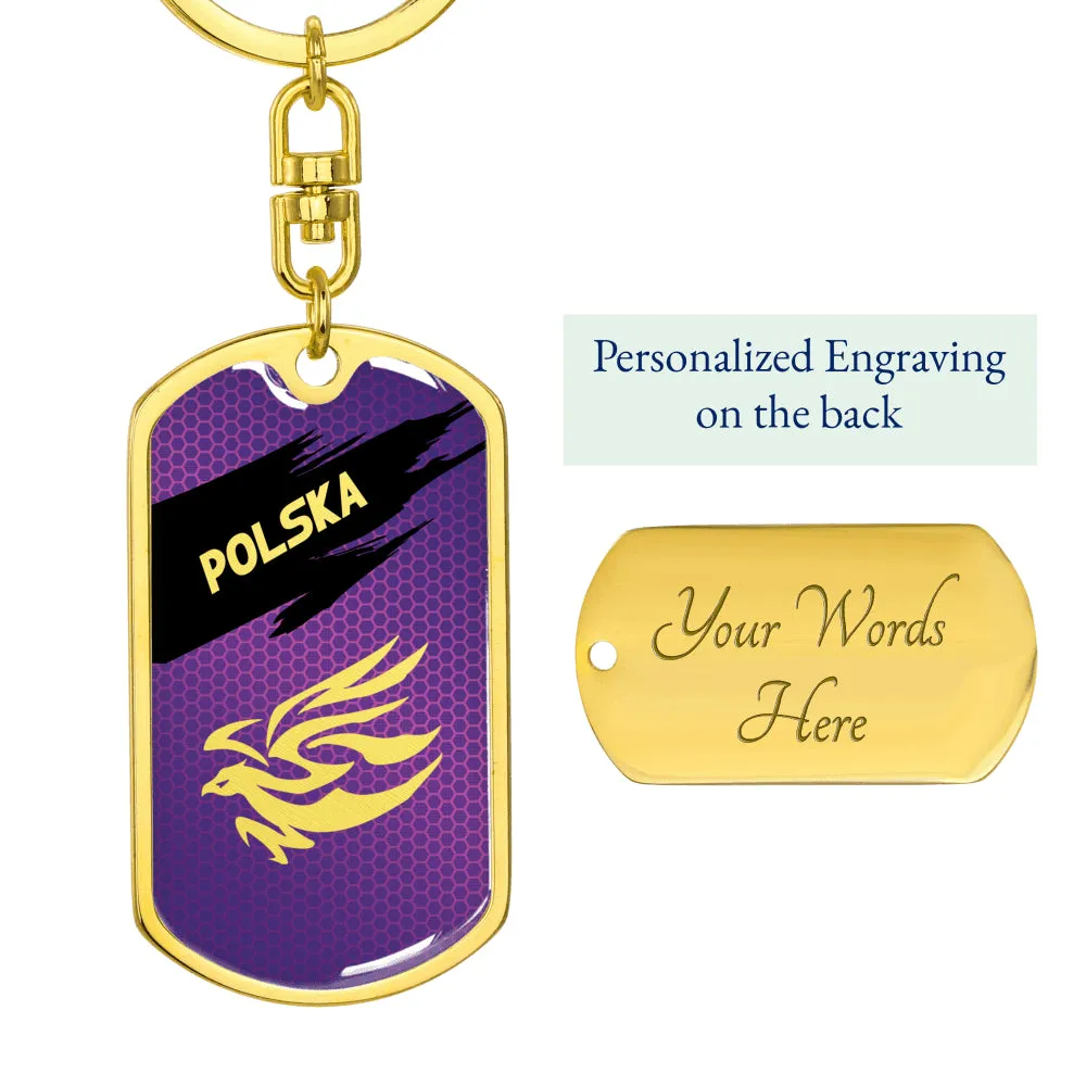 Lidia S. POLSKA Dog Tag Keyring - 2P [V1]