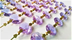 Lilac Purple Chandelier Crystal Garland Yard