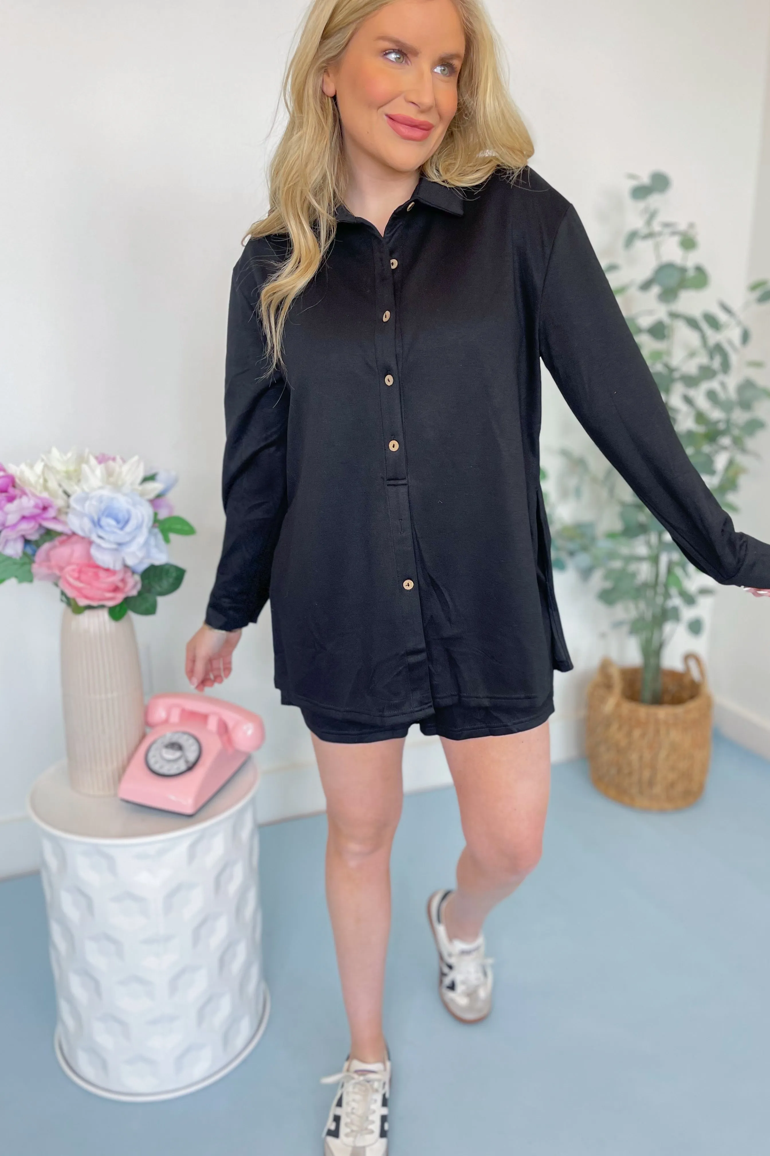Lindsey Button Down Romper *FINAL SALE*
