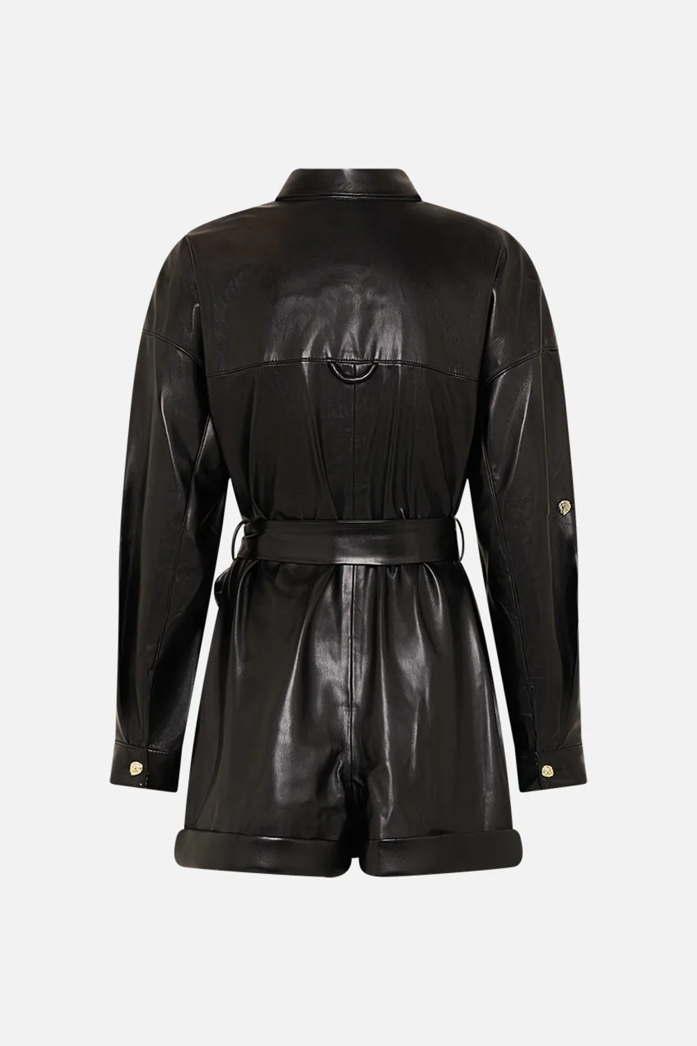 LONG SLEEVE BOILER PLAYSUIT NOUVEAU NOIR