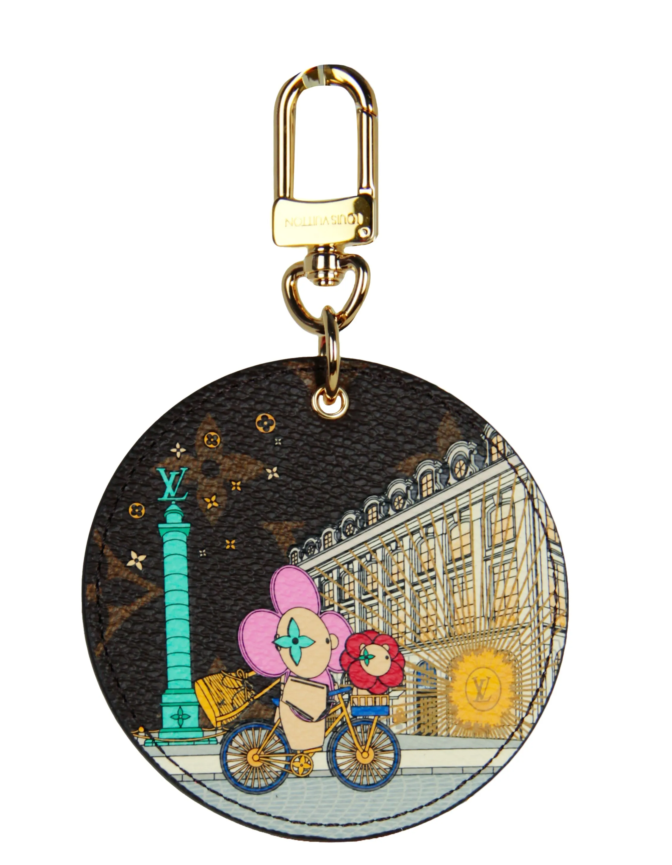 Louis Vuitton '22 Illustre Xmas Paris Monogram Bag Charm/ Key Holder