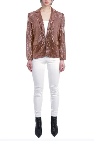 Love Token Evening Sequined Blazer Jacket