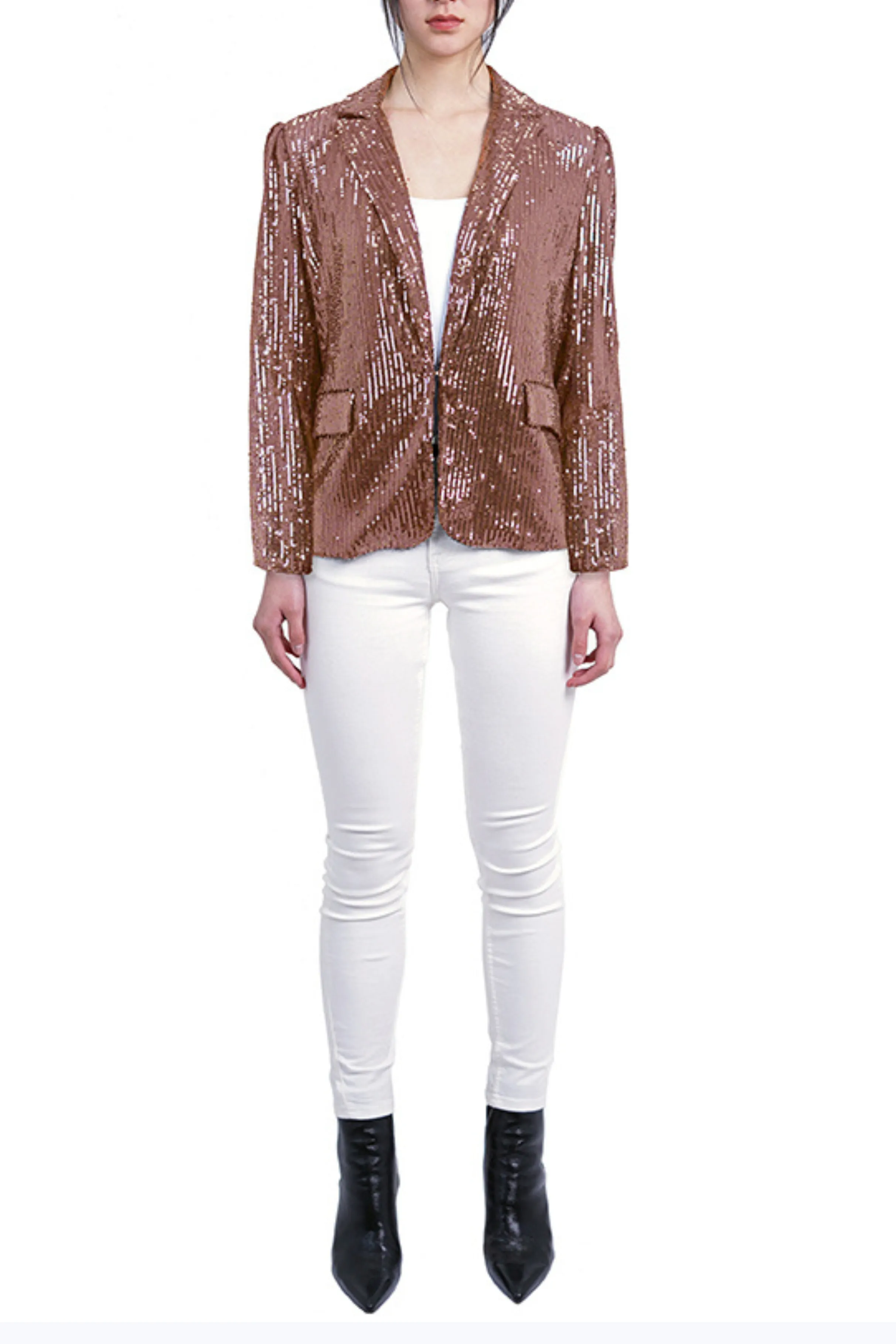 Love Token Evening Sequined Blazer Jacket