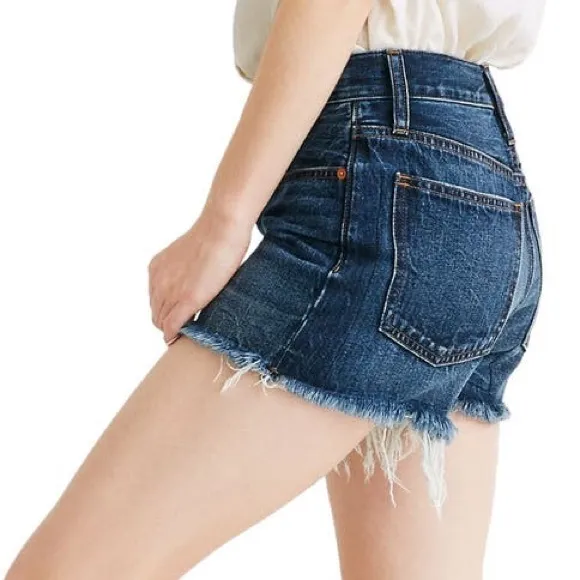 Madewell The Dad Jean Denim City Off Shorts 27