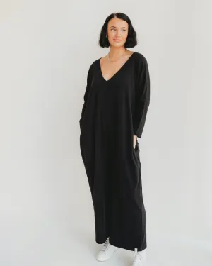 Mai Black V-Neck Jumpsuit
