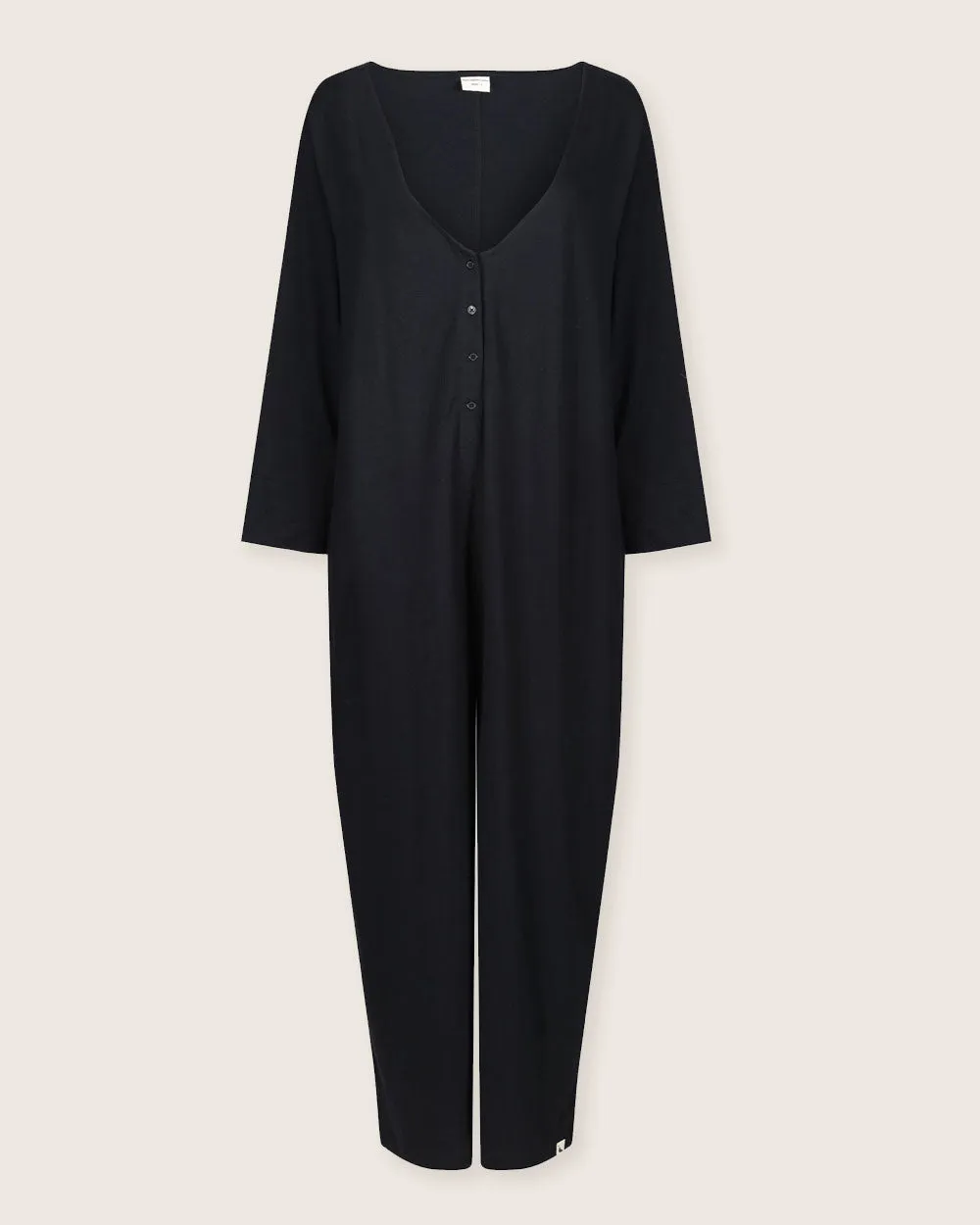 Mai Black V-Neck Jumpsuit