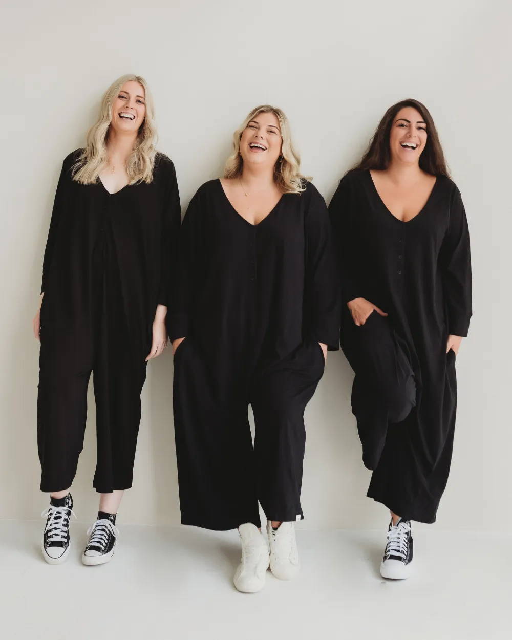 Mai Black V-Neck Jumpsuit
