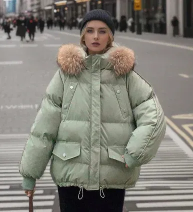 Maxinne hooded faux fur winter coat