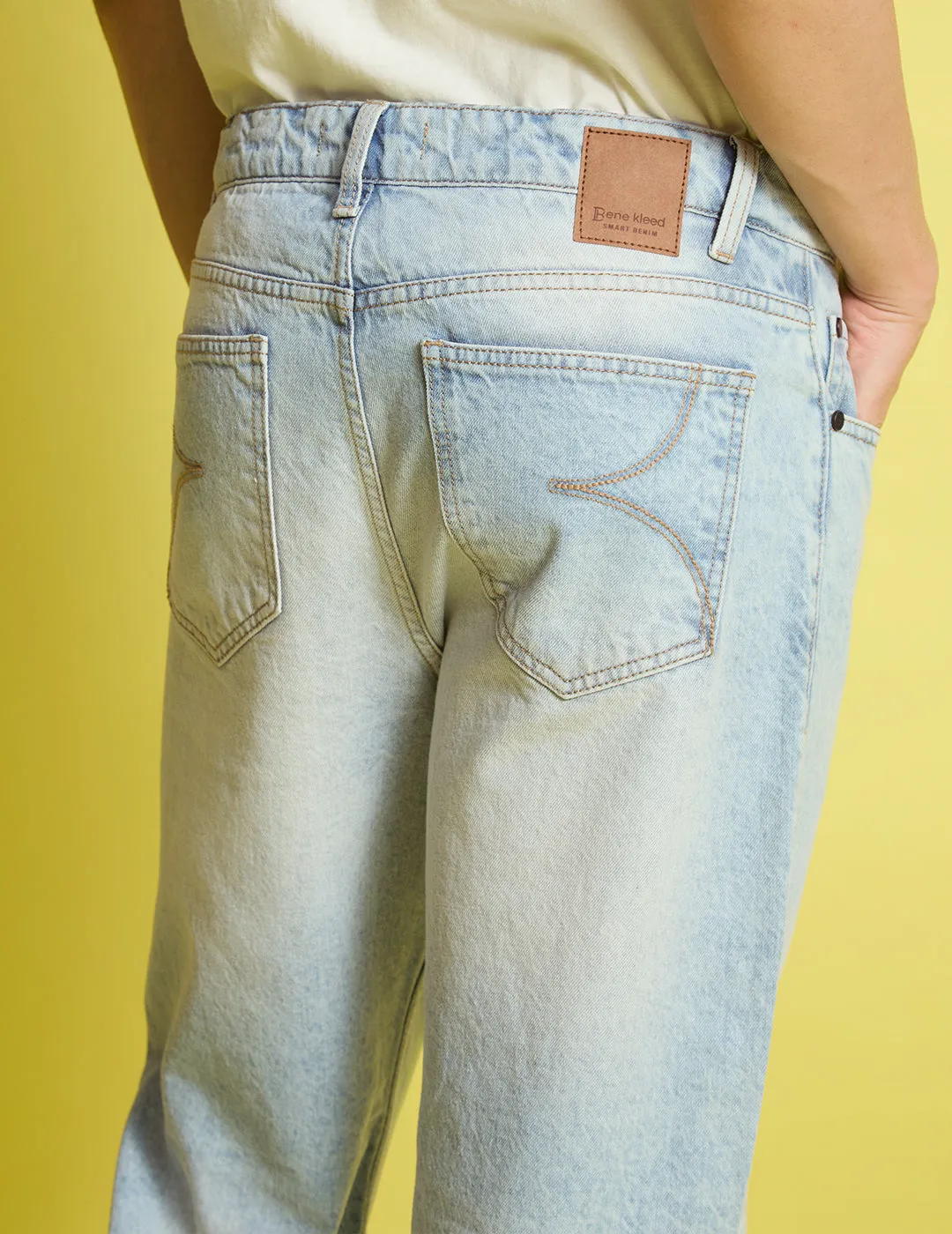 Men Relax Fit Blue Jeans