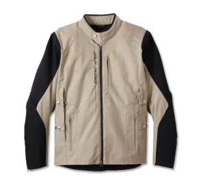 Men's Piledriver 2.0 Snaptab Textile Riding Jacket - Vintage Khaki & Black Beauty