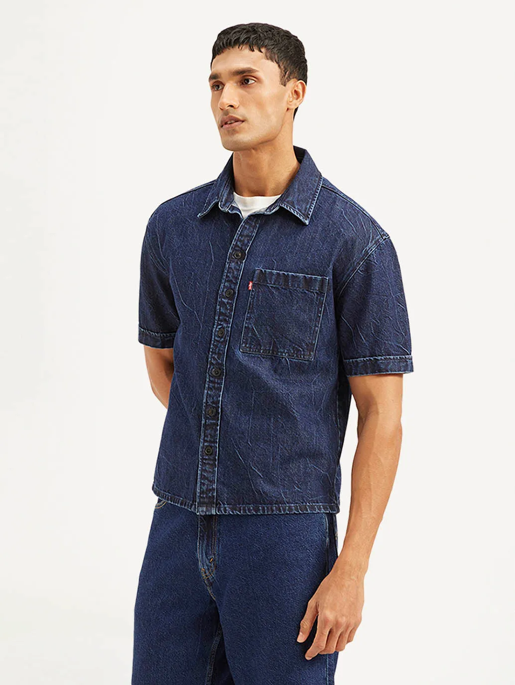 Men's Solid Relaxed Fit Shirt