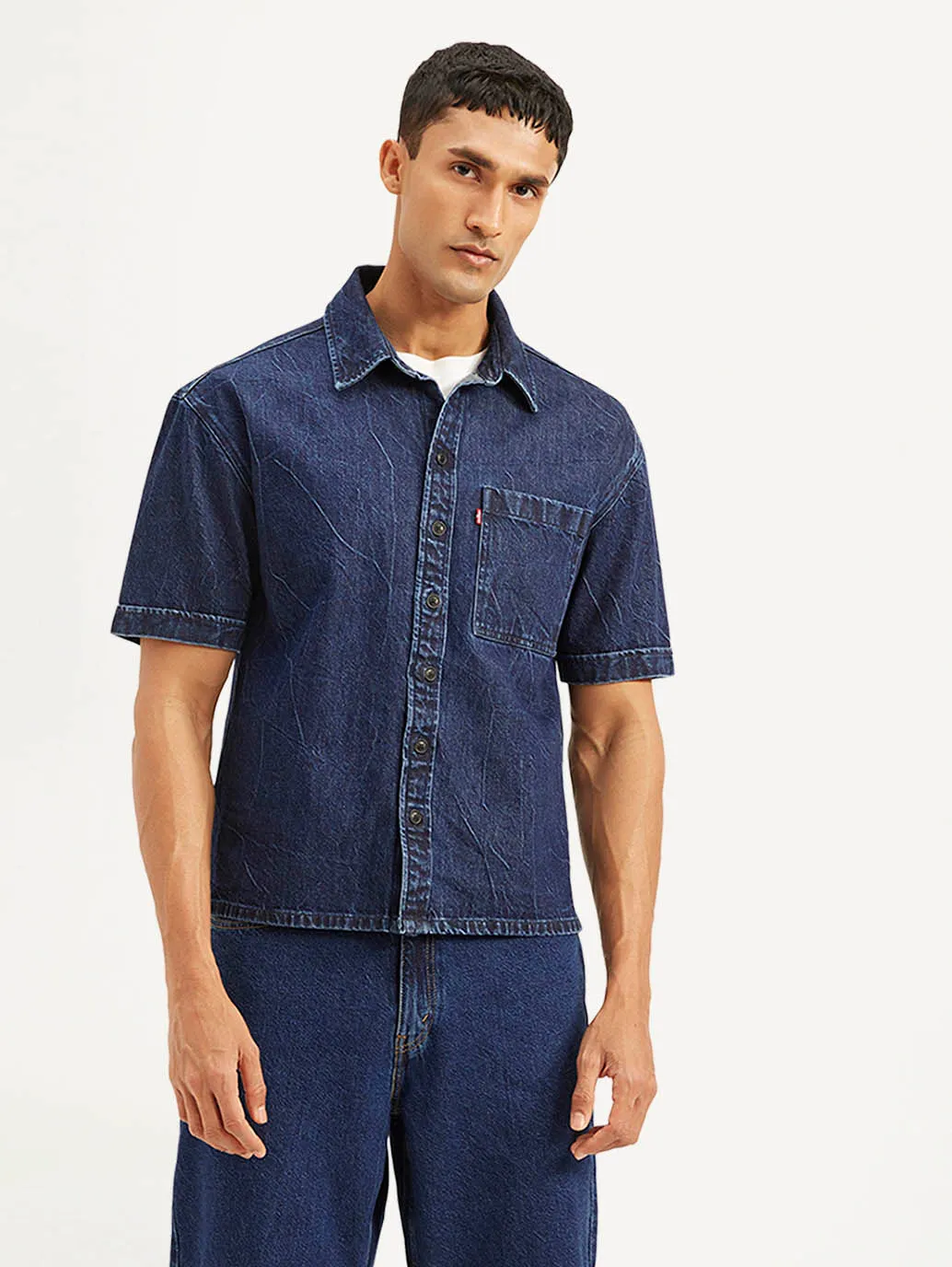 Men's Solid Relaxed Fit Shirt