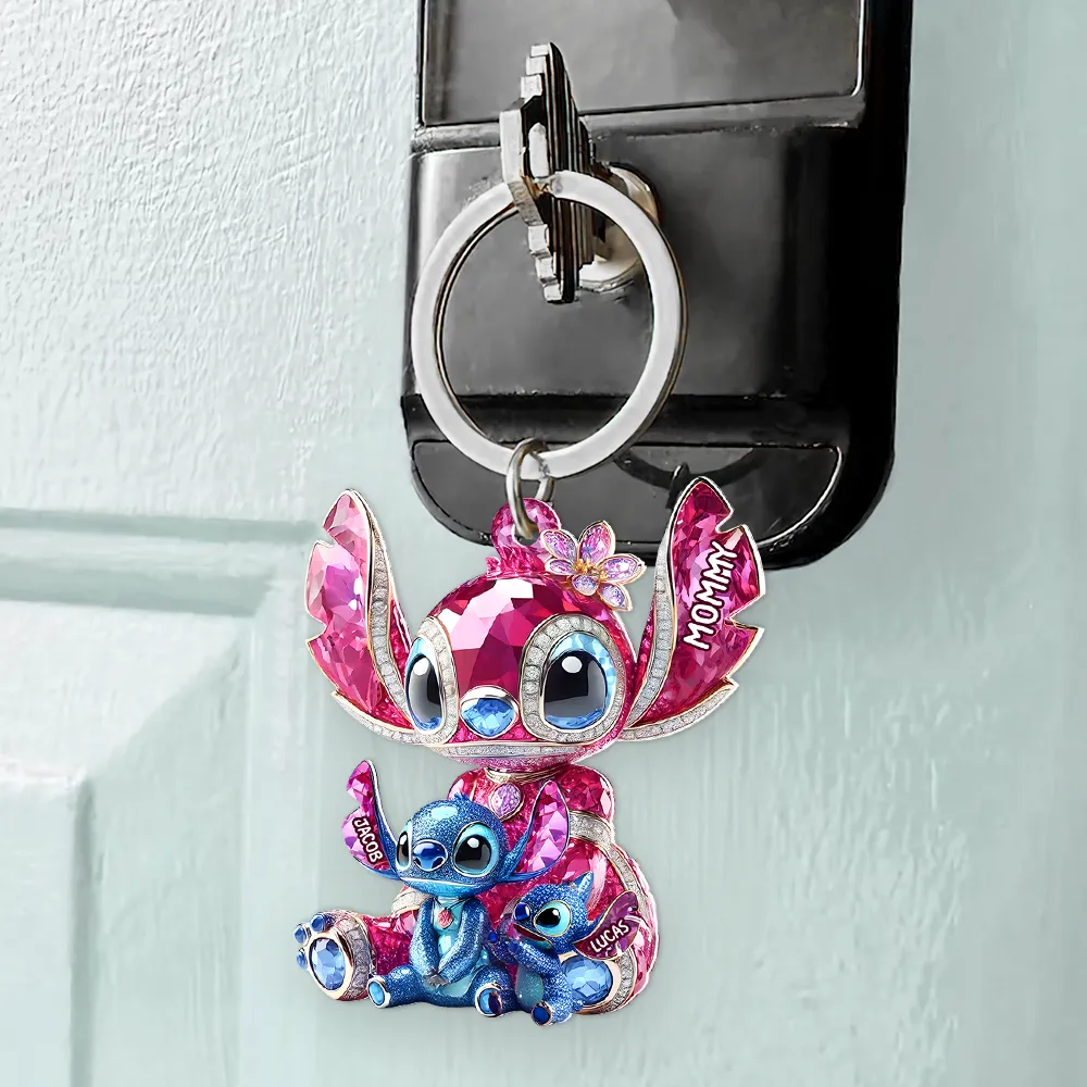 Monster Mom Keychain - Personalized Gift For Mother