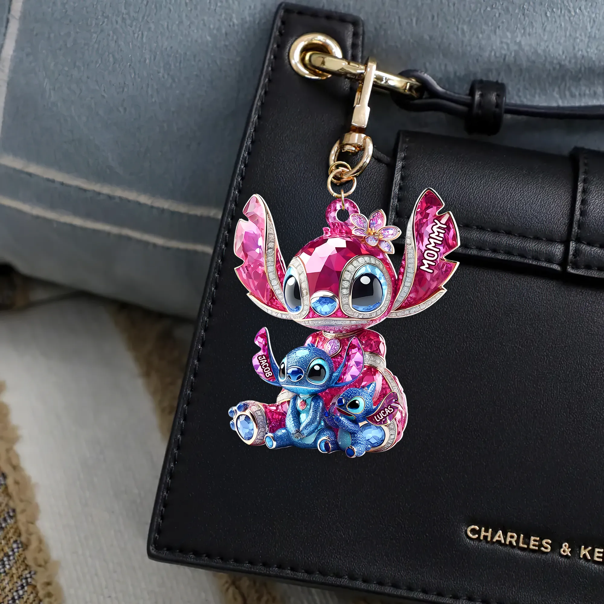 Monster Mom Keychain - Personalized Gift For Mother
