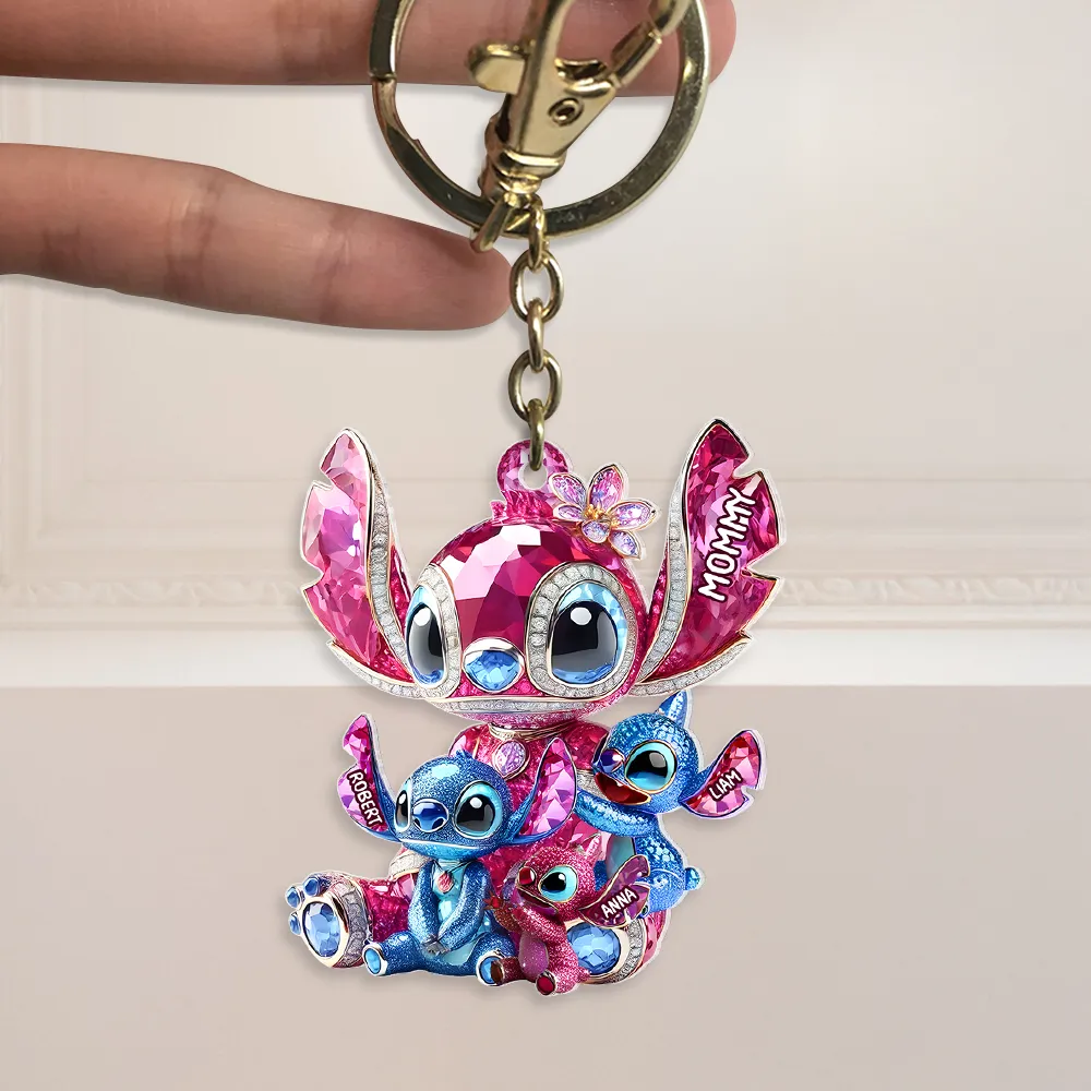 Monster Mom Keychain - Personalized Gift For Mother