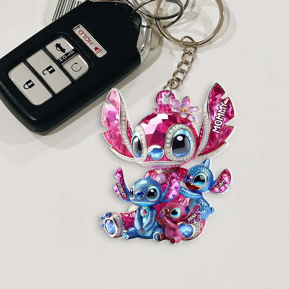 Monster Mom Keychain - Personalized Gift For Mother