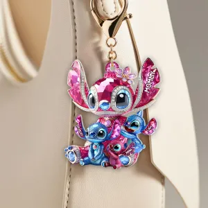 Monster Mom Keychain - Personalized Gift For Mother