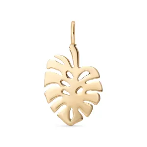 Monstera Leaf Gold Charm