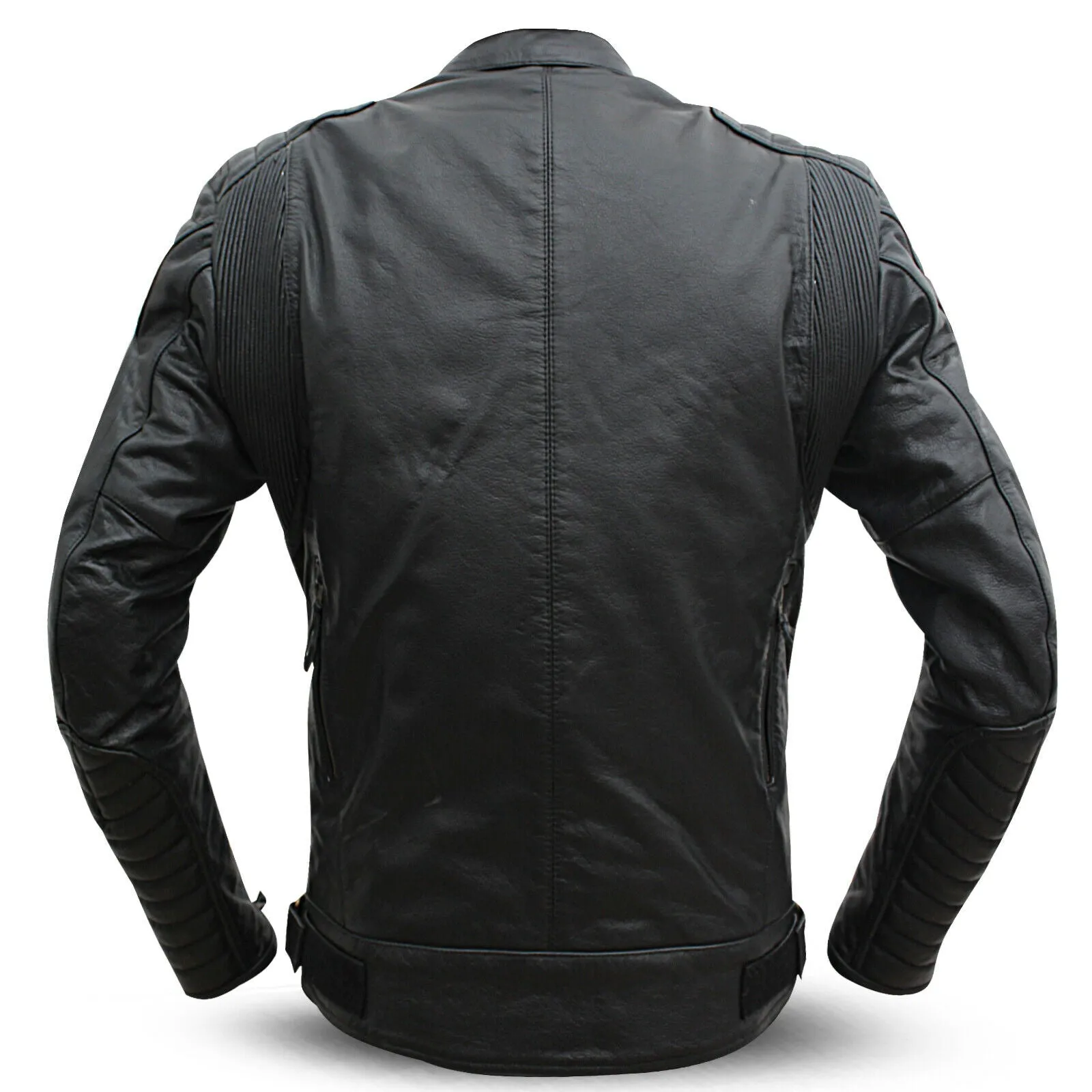 Motorcycle Men's Leather Jacket Motorbike Black Biker jacket