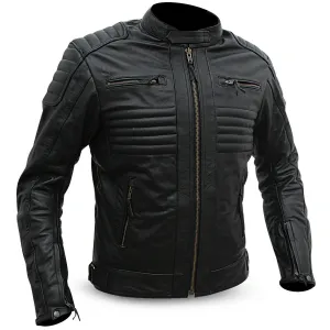 Motorcycle Men's Leather Jacket Motorbike Black Biker jacket