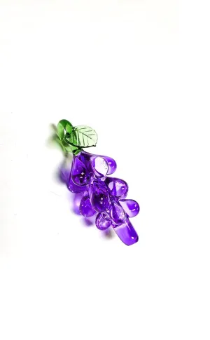 Murano Style Glass Grapes for Chandeliers 65mm Fruit Ornaments