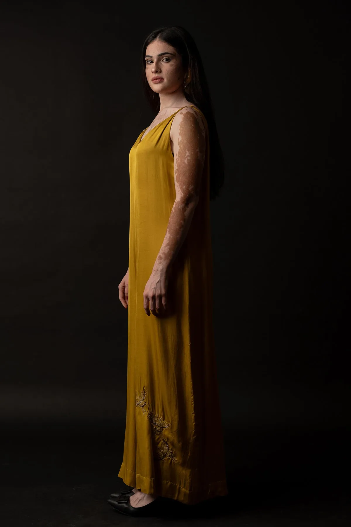 Mustard Sleeveless Jumpsuit