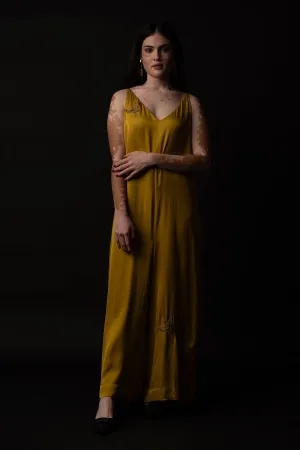 Mustard Sleeveless Jumpsuit