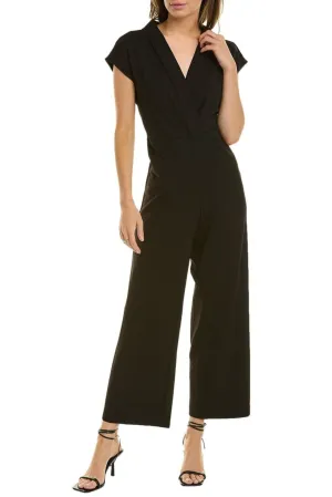 Nicole Miller Cap Sleeve Wide Leg Jumpsuit