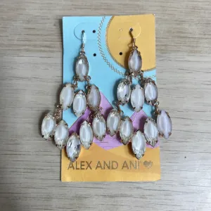 NWT Alex and Andi Women’s Chandelier Drop Earrings White/Rose Gold