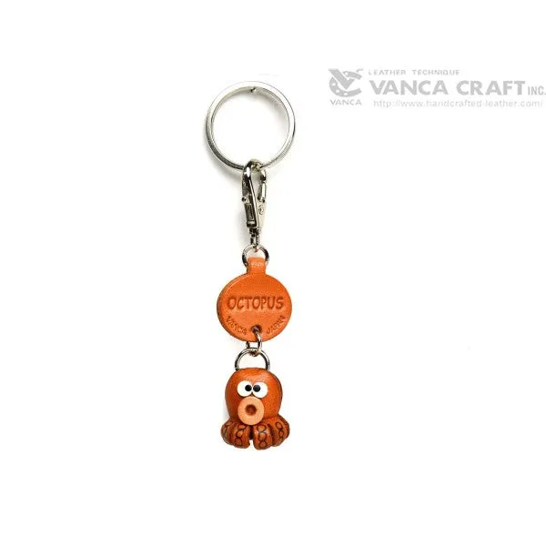 Octopus Japanese Leather Keychains Fish