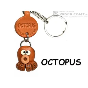 Octopus Japanese Leather Keychains Fish