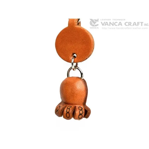 Octopus Japanese Leather Keychains Fish