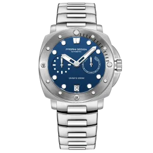 Pagani Design Silver Stainless Steel Blue Dial Automatic Watch for Gents - PD-1767