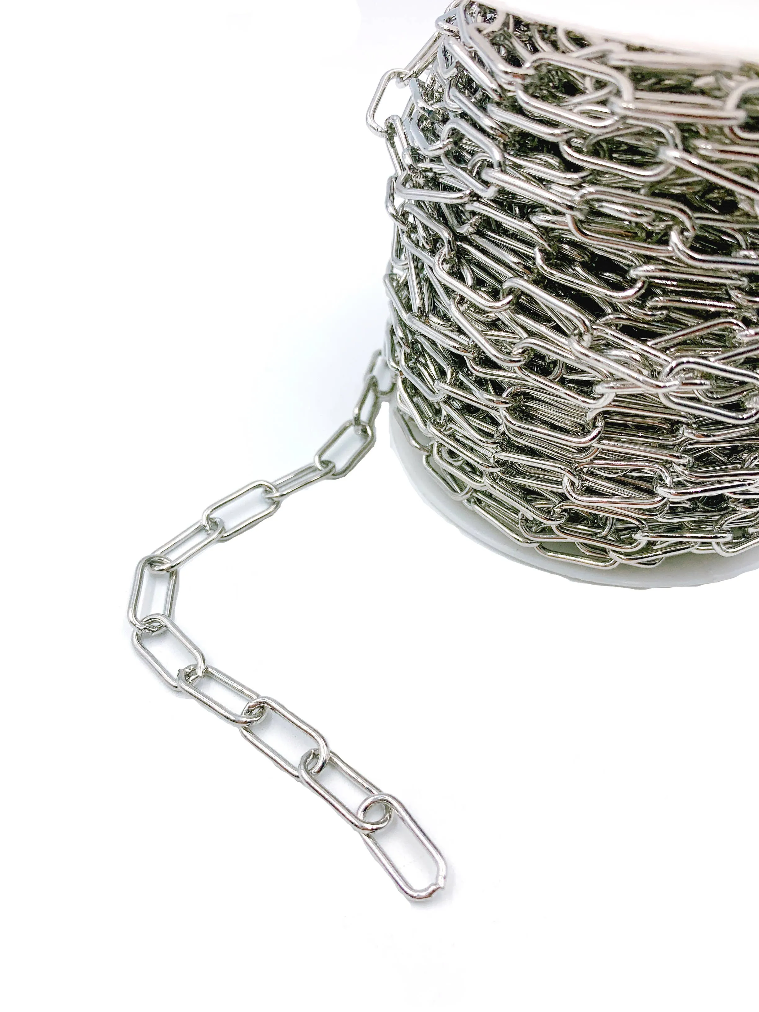 Paperclip Chain Necklace Chain by Foot, CH097