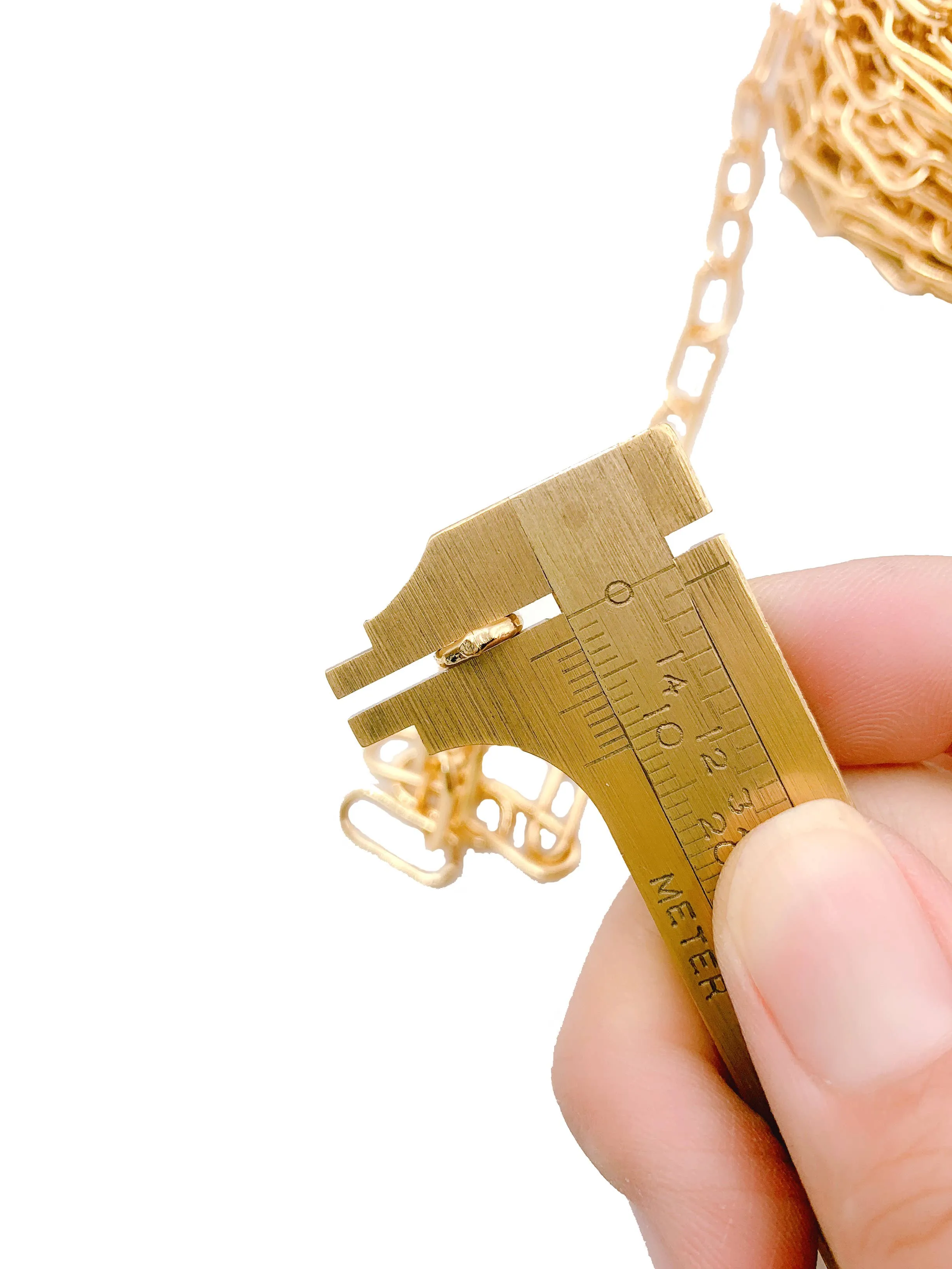 Paperclip Chain Necklace Chain by Foot, CH097