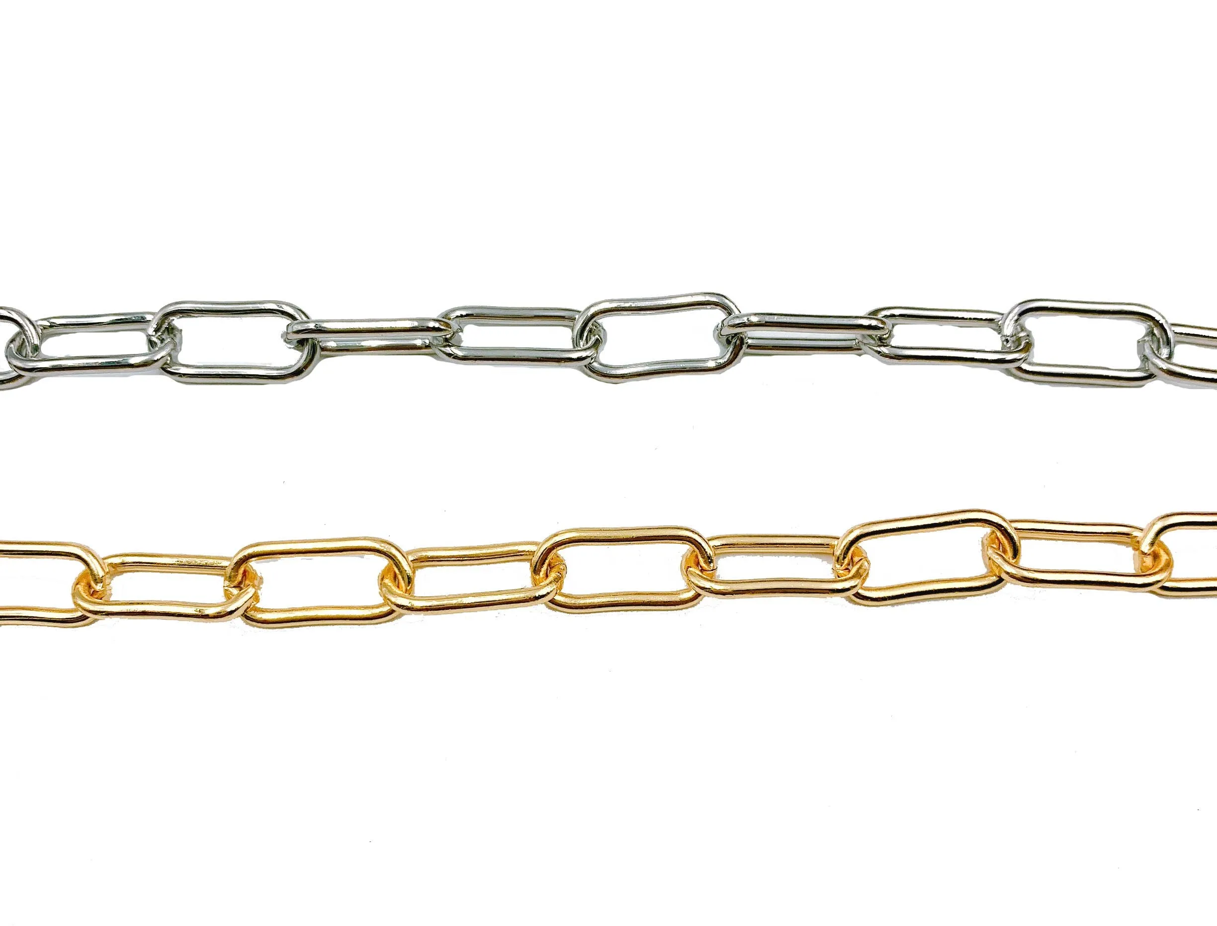 Paperclip Chain Necklace Chain by Foot, CH097